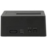 DeLOCK 63958 base de conexión para disco duro USB 3.2 Gen 2 (3.1 Gen 2) Type-C Negro, Estación de acoplamiento negro, Unidad de disco duro, SSD, Serial ATA III, 2.5,3.5", USB 3.2 Gen 2 (3.1 Gen 2) Type-C, 6 Gbit/s, Negro