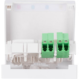 Digitus Caja FTTH con 2 x acopladores LC/APC DX con obturador, Caja/Carcasa blanco