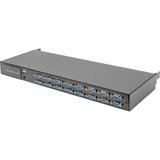 Digitus Kit de actualización modular de conmutador KVM de 16 puertos VGA, Switch KVM negro