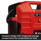 EINHELL Compresor de maletín a batería TE-AC 36/8 Li OF Set - Solo, 36 Voltios (2x18V) rojo