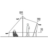 Easy Camp Vaulen Tipi, para 7 personas, Tienda de campaña marrón