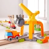 HABA Kullerbü - Pista de juego Vía libre – Grúa de carga, Ferrocarril 