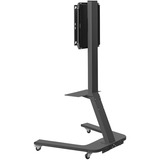 HAGOR BrackIT Rotate 165,1 cm (65") Negro Piso, Soporte negro, Independiente, 45 kg, 116,8 cm (46"), 165,1 cm (65"), 400 x 400 mm, Negro