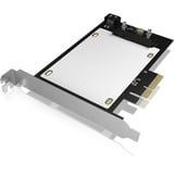 ICY BOX IB-PCI2017-U2 tarjeta y adaptador de interfaz Interno U.2, Tarjeta de interfaz PCIe, U.2, PCIe 3.0, Negro, Plata, China, 32 Gbit/s