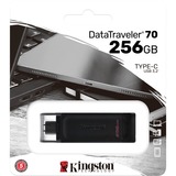 Kingston DataTraveler 70 256 GB, Lápiz USB negro