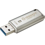 Kingston IronKey Locker+ 50 64 GB, Lápiz USB aluminio