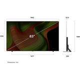 LG OLED83B59LA, OLED-TV negro