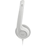 Logitech 981-001286, Auriculares con micrófono blanco