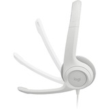Logitech 981-001286, Auriculares con micrófono blanco