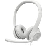 Logitech H390 Auriculares y Cascos, Auriculares con micrófono blanco, Alámbrico, Oficina/Centro de llamadas, 20 - 20000 Hz, 197 g, Auriculares, Blanco
