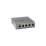 Netgear GS105E-200PES switch Gestionado L2/L3 Gigabit Ethernet (10/100/1000) Gris, Interruptor/Conmutador gris, Gestionado, L2/L3, Gigabit Ethernet (10/100/1000), Bidireccional completo (Full duplex)