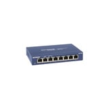 Netgear GS108GE switch No administrado Gigabit Ethernet (10/100/1000) Azul, Interruptor/Conmutador azul, No administrado, Gigabit Ethernet (10/100/1000), Bidireccional completo (Full duplex), Minorista