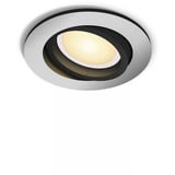 Philips Hue White Ambiance Milliskin foco empotrable, Luz de LED plateado