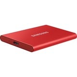 SAMSUNG Portable SSD T7 1000 GB Rojo, Unidad de estado sólido rojo, 1000 GB, USB Tipo C, 3.2 Gen 2 (3.1 Gen 2), 1050 MB/s, Protección mediante contraseña, Rojo