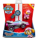 Spin Master PAW Patrol, Vehículo de carreras Deluxe de Skye Listos para el rescate con sonidos, a partir de 3 años, Vehículo de juguete PAW Patrol , Vehículo de carreras Deluxe de Skye Listos para el rescate con sonidos, a partir de 3 años, Coche, 3 año(s), LR44, Multicolor