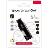 Team Group T183 unidad flash USB 64 GB USB tipo A 3.2 Gen 1 (3.1 Gen 1) Negro, Lápiz USB negro, 64 GB, USB tipo A, 3.2 Gen 1 (3.1 Gen 1), 90 MB/s, Sin tapa, Negro