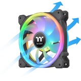 Thermaltake SWAFAN 12 RGB 120x120x25, Ventilador negro