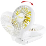 Unold Breezy Fold, Ventilador blanco/Amarillo