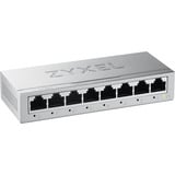 Zyxel GS-108BV5-EU0101F switch No administrado L2 Gigabit Ethernet (10/100/1000), Interruptor/Conmutador plateado, No administrado, L2, Gigabit Ethernet (10/100/1000)