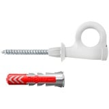 fischer EasyHook Lazo DuoPower 8x40, Pasador blanco