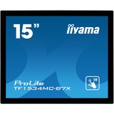 iiyama ProLite TF1534MC-B7X pantalla para PC 38,1 cm (15") 1024 x 768 Pixeles XGA LED Pantalla táctil Multi-usuario Negro, Monitor LED negro, 38,1 cm (15"), 1024 x 768 Pixeles, XGA, LED, 8 ms, Negro