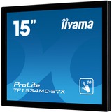 iiyama TF1534MC-B7X pantalla para PC 38,1 cm (15") 1024 x 768 Pixeles XGA LED Pantalla táctil Multi-usuario Negro, Monitor LED negro, 38,1 cm (15"), 1024 x 768 Pixeles, XGA, LED, 8 ms, Negro