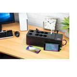 APC BE850G2-GR sistema de alimentación ininterrumpida (UPS) En espera (Fuera de línea) o Standby (Offline) 0,85 kVA 520 W 8 salidas AC negro, En espera (Fuera de línea) o Standby (Offline), 0,85 kVA, 520 W, Seno, 220 V, 230 V