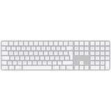 Apple Magic Keyboard teclado Bluetooth QWERTZ Alemán Blanco plateado/blanco, Completo (100%), Bluetooth, QWERTZ, Blanco