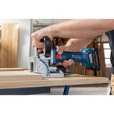 Bosch Fresadora de espigas plana a batería GFF 18V-22 Professional Solo, 18 voltios, Esamblaje con galleta azul/Negro