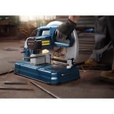 Bosch GCO 14-24 J 35,5 cm Azul, Gris 3800 RPM 2400 W, Sierras de corte a inglete y a bisel azul, Metal, Azul, Gris, 35,5 cm, 3800 RPM, 19,6 cm, 2,54 cm