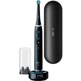 Braun iO Series 10 Adulto Cepillo dental oscilante Negro, Cepillo de dientes eléctrico negro, Adulto, Cepillo dental oscilante, Cuidados diarios, Limpieza profunda, Cuidado de las encías, Sensible, Blanqueador, Negro, 2 min, Alrededor