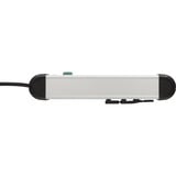 Brennenstuhl Regleta Premium Alu-Line de 4 tomas negro/Aluminio