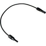  Cable de extensión solar 6mm², enchufe - toma 1,5 metros, 0%, Cable alargador negro
