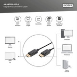 Digitus AK-340100-100-S, Cable negro
