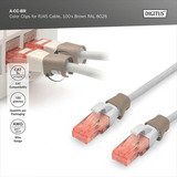 Digitus A-CC-BR, Grapas de cable marrón