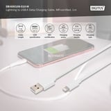 Digitus Cable de datos/carga USB 2.0 USB-A > Lightning, certificado MFI blanco
