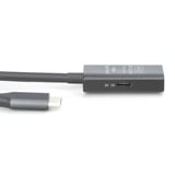 Digitus Cable de extensión USB 3.2 Gen 1 activo, conector USB-C > toma USB-C, Cable alargador negro