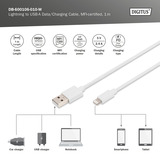 Digitus DB-600106-020-W, Cable blanco