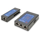 Digitus Probador de cable unilateral para cables de red RJ45, Probador de cables negro