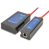 Digitus Probador de cable unilateral para cables de red RJ45, Probador de cables negro