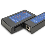 Digitus Probador de cable unilateral para cables de red RJ45, Probador de cables negro