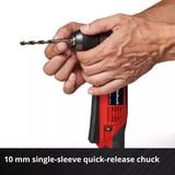 EINHELL Atornillador angular a batería Power X-Change TE-AD 18 Li - Solo, 18 Voltios, Taladro/destornillador rojo/Negro