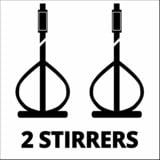 EINHELL Mezclador de mortero para pintura TE-MX 1600-2 CE Twin, Agitador rojo/Negro