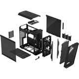 Fractal Design Torrent Compact Torre Negro, Cajas de torre negro, Torre, PC, Negro, ATX, EATX, micro ATX, Mini-ITX, SSI CEB, Vidrio templado, Juego