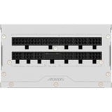 GIGABYTE AORUS ELITE P1000W ICE Fuente de Alimentación - PCIe 5.0, 80 PLUS Platinum, Diseño completamente modular, Ventilador de 120 mm, Compatible con ATX 3.0, Enchufe UE, Fuente de alimentación de PC blanco, 80 PLUS Platinum, Diseño completamente modular, Ventilador de 120 mm, Compatible con ATX 3.0, Enchufe UE, 1000 W, 100 - 240 V, 50/60 Hz, 15 - 6.5 A, Activo, 125 W