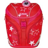 Herlitz SoftLight Plus Stars&Strips, Cartera de escuela rojo