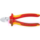 KNIPEX 70 26 160 Alicates de corte diagonal alicate Alicates de corte diagonal, Acero cromo vanadio, De plástico, Rojo/naranja, 16 cm, 216 g