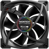 Montech AX120 PWM 120x120x25, Ventilador negro