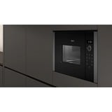 Neff HLAWD23G0 microondas Grafito Solo microondas Integrado 20 L 800 W negro/Grafito, Integrado, Solo microondas, 20 L, 800 W, Pantalla incorporada, LED