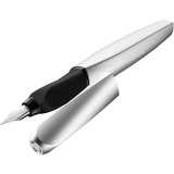 Pelikan 947366 pluma estilográfica Sistema de carga por cartucho Plata 1 pieza(s) plateado, Plata, Sistema de carga por cartucho, Medio, Ambidextro, Alemania, Ampolla